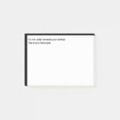 Onderschat niet uw capaciteiten dat is uw post-it® notes (Voorkant)