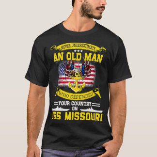 Onderschat nooit de Amerikaanse Missouri BB63-slag T-shirt