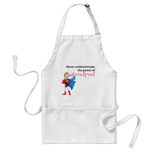 Onderschat nooit de Grandpas Apron (CA) Standaard Schort (Voorkant)