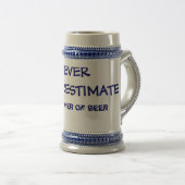 Onderschat nooit de kracht van bierviltjes bierpul (Voorkant rechts)