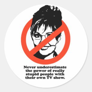 Onderschat nooit de kracht van echt stomme pens ronde sticker