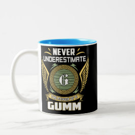 Onderschat Nooit De Kracht Van Een Gumm Tweekleurige Koffiemok