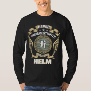 ONDERSCHAT NOOIT DE KRACHT VAN EEN HELM T-SHIRT