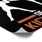 Onderschat Nooit De Kracht Van Een Kickbokser  Poster (Hoek)