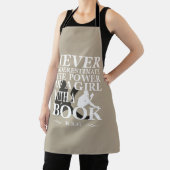 Onderschat nooit de kracht van een meisje met boek schort (Insitu)