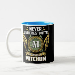 Onderschat Nooit De Kracht Van Een Mitchum Tweekleurige Koffiemok