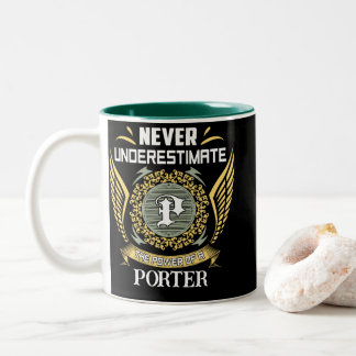 Onderschat Nooit De Kracht Van Een Porter Tweekleurige Koffiemok
