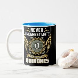 Onderschat Nooit De Kracht Van Een Quinones Tweekleurige Koffiemok