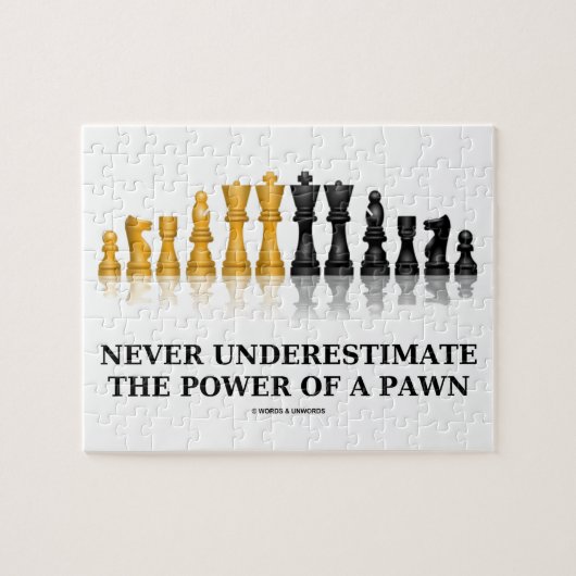 Onderschat nooit de kracht van een schaap legpuzzel (Horizontaal)