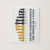 Onderschat nooit de kracht van een schaap legpuzzel (Verticaal)