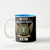 Onderschat Nooit De Kracht Van Een Tew Tweekleurige Koffiemok (Links)
