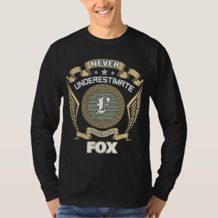 ONDERSCHAT NOOIT DE KRACHT VAN EEN VOS T-SHIRT