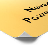 Onderschat nooit de kracht van een vrouw die leest poster (Hoek)