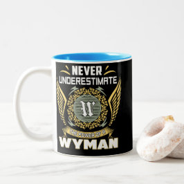 Onderschat Nooit De Kracht Van Een Wyman Tweekleurige Koffiemok