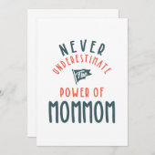 Onderschat nooit de kracht van mama bedankkaart (Voorkant / Achterkant)