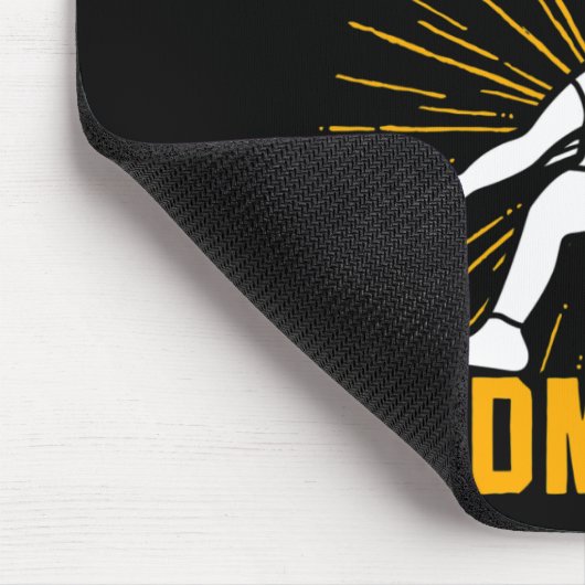 Onderschat nooit de oude Man Dminton Shuttle Muismat (Hoek)