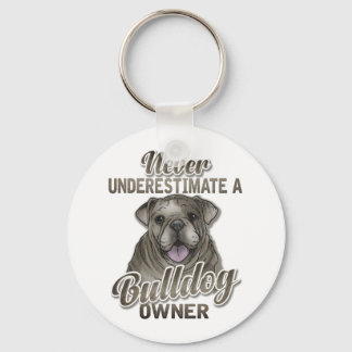Onderschat nooit de Sleutelhanger van een Bulldog-