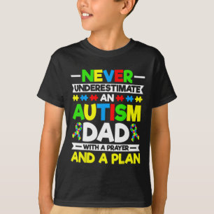Onderschat nooit een autisme vader - autisme Aware T-shirt