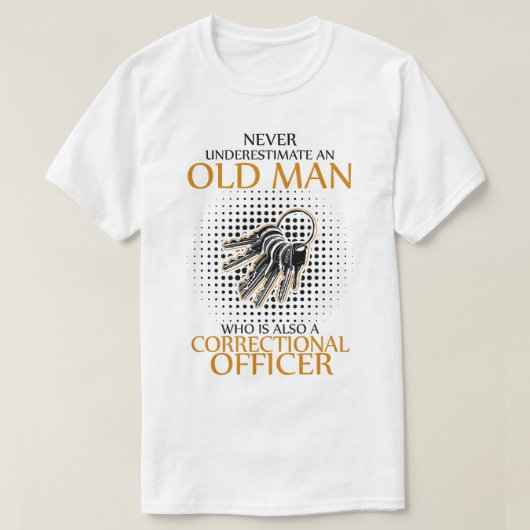 Onderschat nooit een correctiecommissaris t-shirt (Design voorkant)