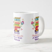 Onderschat nooit een goed gelezen vrouw mok (Voorkant rechts)