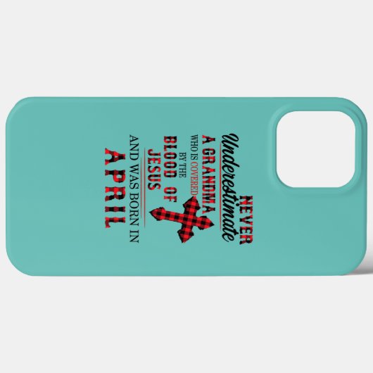 Onderschat nooit een grootmabloed van Jezus Case-Mate iPhone Case (Achterkant (horizontaal))