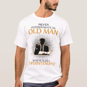 Onderschat nooit een hoofdinspecteur t-shirt (Voorkant)