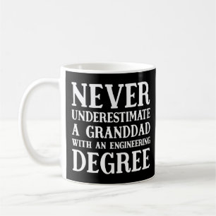 Onderschat nooit een ingenieur, opa, onze tuin koffiemok