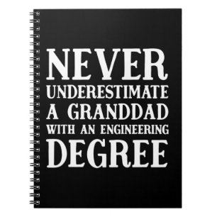 Onderschat nooit een ingenieur, opa, onze tuin notitieboek