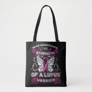 Onderschat nooit een Lupus Warrior U kunt een Tote Bag