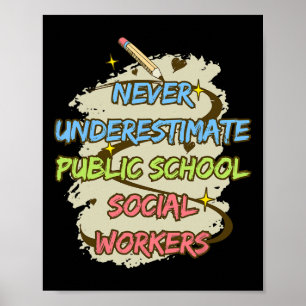 Onderschat nooit een maatschappelijk werker op een poster