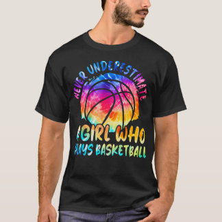 Onderschat Nooit Een Meisje Dat Basketbal Speelt R T-shirt