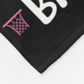 Onderschat nooit een meisje dat bysketbyll speelt fleece deken (Hoek)