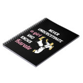 Onderschat nooit een meisje dat Karate Girl G kent Notitieboek (Linkerzijde)