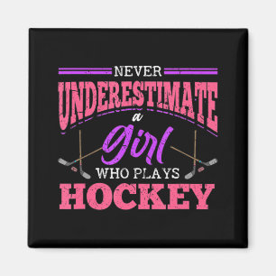 Onderschat nooit een meisje dat ockey Ice Ho speel Magneet
