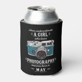 Onderschat nooit een meisje dat van fotografie hou blikjeskoeler