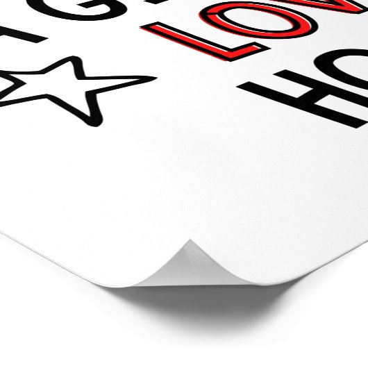 Onderschat nooit een meisje dat van hockey houdt. poster (Hoek)