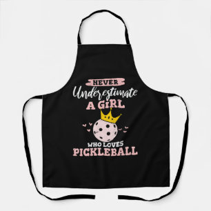 Onderschat nooit een meisje dat van Pickleball Lo  Schort