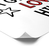 Onderschat nooit een meisje dat van wandelend houd poster (Hoek)