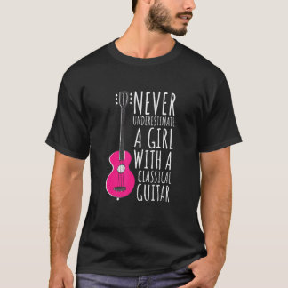 Onderschat Nooit Een Meisje Met Een Klassieke Gita T-shirt