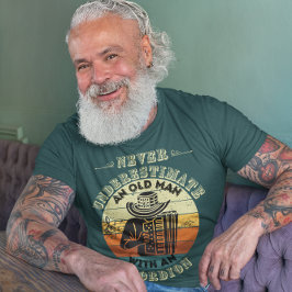 Onderschat nooit een oud Man - Accordion T-shirt