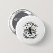Onderschat nooit een oud Man dat Badminton speelt Ronde Button 5,7 Cm (Voorkant /achterkant)