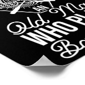 Onderschat nooit een oud Man dat Dminton speelt Poster (Hoek)