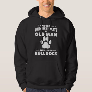 Onderschat nooit een oud Man dat dolfijnen houdt Hoodie