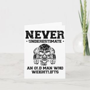 Onderschat nooit een oud Man dat liften weegt Kaart