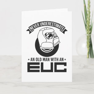 Onderschat nooit een oud Man EUC-monowiel Kaart