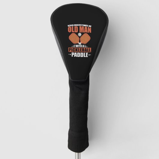 Onderschat nooit een oud Man Golfheadcover (Voorkant)