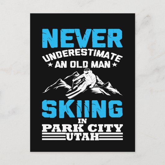 Onderschat nooit een oud man in Utah Briefkaart (Voorkant)