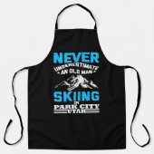 Onderschat nooit een oud man in Utah Schort (Voorkant)