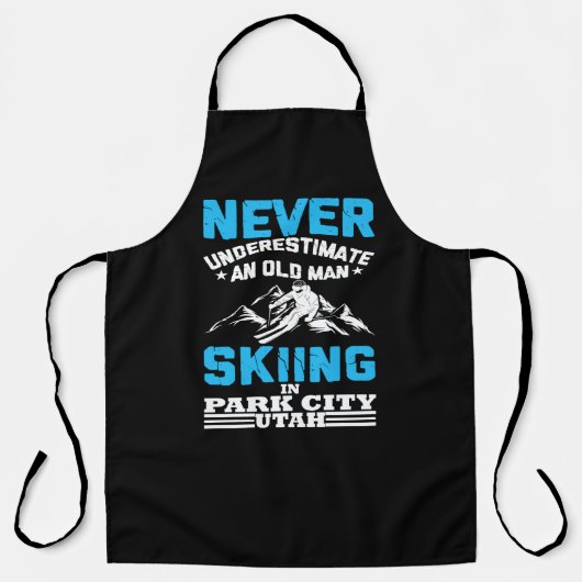 Onderschat nooit een oud man in Utah Schort (Voorkant)