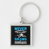 Onderschat nooit een oud man in Utah Sleutelhanger (Voorkant)